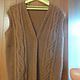 Women's vest in brown tones, Cozy autumn. Vests. Bela. Online shopping on My Livemaster.  Фото №2