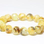 Украшения handmade. Livemaster - original item Bracelet made of natural solid amber, 18 cm. Handmade.