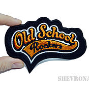 Материалы для творчества handmade. Livemaster - original item Cool Old school patch on clothes chevron patch Old school. Handmade.