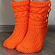  домашние сапожки,. Носки. Soft Socks Вязанные носки.. Интернет-магазин Ярмарка Мастеров.  Фото №2