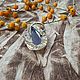 Кольцо с голубым халцедоном и топазами. Кольца. Karma-jewelry. Ярмарка Мастеров.  Фото №8