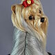 Felt sculpture Yorkshire Terrier. Felted Toy. Anna Petinati- Live toys handmade. My Livemaster. Фото №4