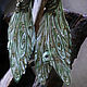 Order 'The wind of the Misty Harbor', earrings with silk wings. legendavincento. Livemaster. . Earrings Фото №3