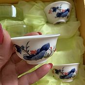 Посуда ручной работы. Ярмарка Мастеров - ручная работа A set of porcelain tableware for a tea ceremony. Handmade.