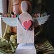 Фигурка ангела с домиками деревянный декор. Статуэтки. Даша Клюк: декор из дерева. Интернет-магазин Ярмарка Мастеров.  Фото №2