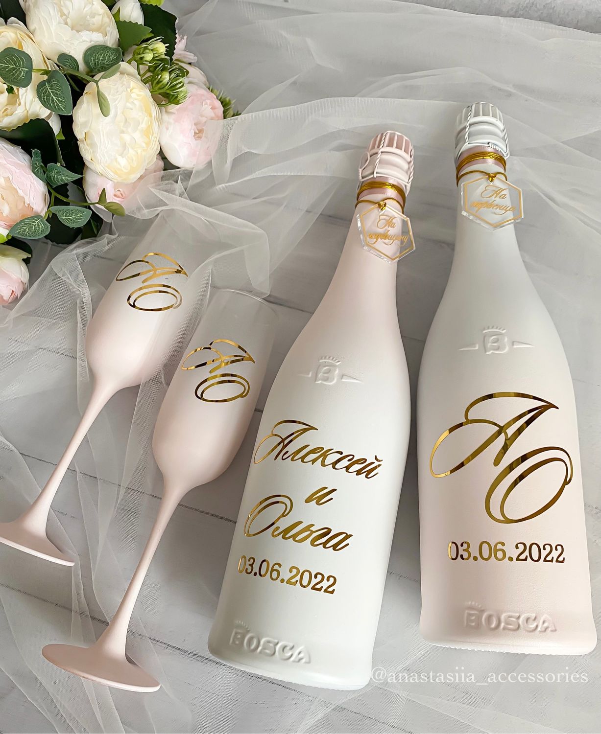 Идеи на тему «Свадебное шампанское» (+) | шампанское, свадебные аксессуары, свадебный набор