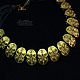 Колье 2 в 1 золотистое грезы (539) дизайнерские украшения, Колье, Салават,  Фото №1