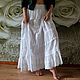 Skirt boho summer white with lace Foam sea 2. Boho. Bohemian chic. Skirts. Olgalevas. My Livemaster. Фото №5