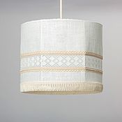 Для дома и интерьера handmade. Livemaster - original item Lampshade hanging cylindrical white 