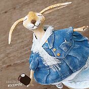 Сувениры и подарки handmade. Livemaster - original item Toy Bunny: interior doll for the year of the hare, the year of the rabbit. Rabbit. Handmade.