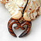 Pendant - Amulet 'sprout of a fern' (Eben). Pendant. OakForest Wooden Jewelry. Online shopping on My Livemaster.  Фото №2