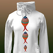 Одежда handmade. Livemaster - original item Fishy Sweatshirt. Handmade.