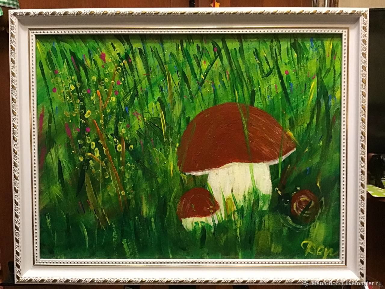 Картина грибная аллея