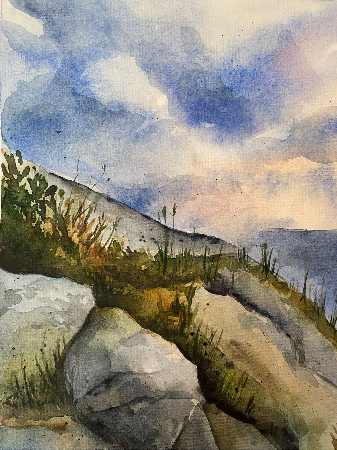 Акварельная картина «Морской бриз» в интернет-магазине Ярмарка Мастеров ...