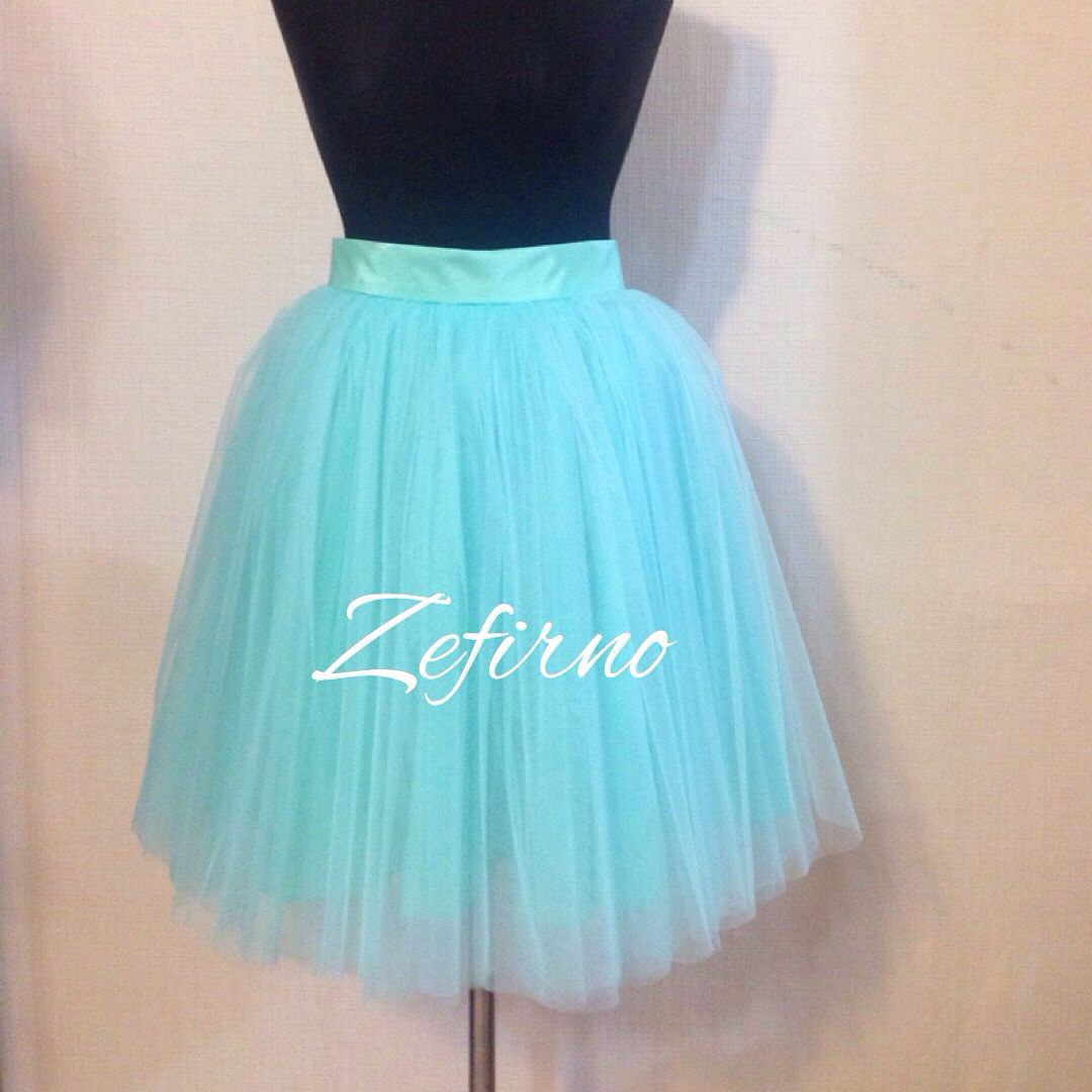 Юбка из Фатина Цвета Тиффани в интернет-магазине на Ярмарке Мастеров ...