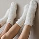 SOCKS DOWNY WHITE KNITTED WARM GOAT DOWN, Socks, Urjupinsk,  Фото №1