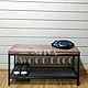 Скамья в прихожую лофт GRID. Элементы интерьера. SLIVA wood deco. Ярмарка Мастеров.  Фото №6