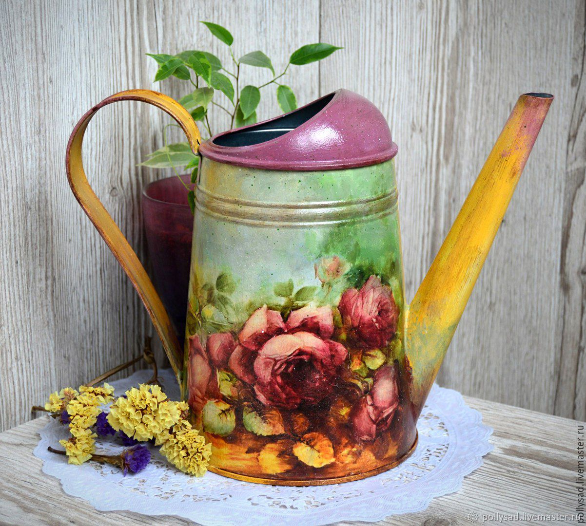 Лейка для цветов "Яркий букет" купить в интернет-магазине Ярмарка ...