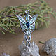 Pendant with aquamarines, sapphire 'Light of the Evening Star', Pendant, Moscow,  Фото №1