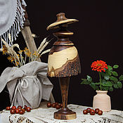 Деревянная ваза-ладья из бука 29 см