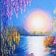 Order Pintura al óleo paisaje de verano 'junto al estanque', óleo sobre lienzo. Buenas pinturas de Irina Belozerova. Livemaster. . Pictures Фото №3