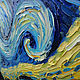 Order Oil painting with motives of Vincent van Gogh Starry night. Dubinina Ksenya. Livemaster. . Pictures Фото №3