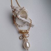 Украшения handmade. Livemaster - original item Gold plated chain with a pendant 