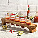 Board for shots in natural color, Stand for bottles and glasses, Moscow,  Фото №1