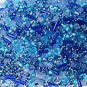Материалы для творчества handmade. Livemaster - original item 10g Toho MIX 3230 blue Japanese beads TOHO Amamizu Blue mix. Handmade.