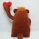In the name of love!Soft toy Teddy bear with a heart by Vasya Lozhkin. Stuffed Toys. Dingus! Funny cats and other toys. My Livemaster. Фото №4