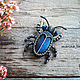  'beetles with labradorites 3'. Brooches. marina-tatarina. Online shopping on My Livemaster.  Фото №2