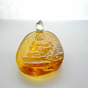 Украшения handmade. Livemaster - original item Buddha, amber carving R-530. Handmade.
