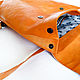 кожаный женский рюкзак, женский кожаный рюкзак оранжевый, рюкзак для девушки кожаный, городской кожаный рюкзак, яркий рюкзак; рюкзак с заклёпками, кожаный рюкзак в винтажном стиле;