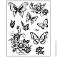 Штампы силиконовые Viva-Silikon-Stempel
151 цветы т бабочки 2/0