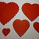 Вырубка для скрапбукинга "Сердце с волнистым краем", большой набор. Подарки на 14 февраля. luba (Red-Rose). Интернет-магазин Ярмарка Мастеров.  Фото №2