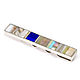 tie clip. ARIEL-MOSAIC.  Moscow. Clip TO ORDER. Clip with lapis lazuli. Clip with turquoise. The clip with mother of pearl. Clip handmade. Clip for men and women. Clip with genuine Cam
