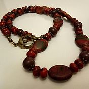 Украшения handmade. Livemaster - original item Beads made of stones 