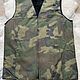 Sheepskin Vest Camouflage. Mens vests. Warm gift. Online shopping on My Livemaster.  Фото №2