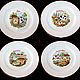 Vintage plates 'French cheeses', Limoges, France, Vintage plates, Moscow,  Фото №1