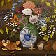 Garden flowers in vase gilevoy. (artist Vladimir Tarasov). Pictures. Vladimir Tarasov. Online shopping on My Livemaster.  Фото №2