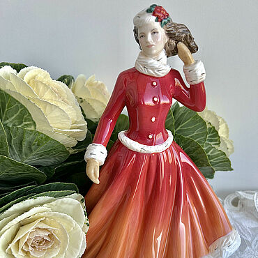 Для дома и интерьера ручной работы. Ярмарка Мастеров - ручная работа Royal Doulton. Фигуристка. Зимние забавы.. Handmade.
