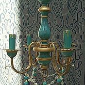 Винтаж handmade. Livemaster - original item Vintage chandeliers: Chandelier with 4 light points. Italy Vintage. Handmade.