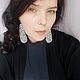 Серьги Северная прялка. Серьги классические. Наталья Стасюк. Интернет-магазин Ярмарка Мастеров.  Фото №2