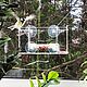 A bird feeder for window with suction cups 'Kazbek'. Bird feeders. Art bird feeder. My Livemaster. Фото №5