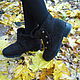Ankle felted 'Chocolate vintage'. Ankle boots. Valena (Lenamaksi). Online shopping on My Livemaster.  Фото №2