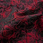 Материалы для творчества handmade. Livemaster - original item The rest! Jacquard. Red and black roses. Handmade.