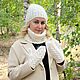 Downy winter Set ' In Champagne Color', Headwear Sets, Urjupinsk,  Фото №1