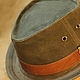 Шляпа трилби из вощеного хлопка TRL-03. Шляпы. Bluggae Custom Headwear. Ярмарка Мастеров.  Фото №5