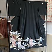 Винтаж: Одежда винтажная: Японское кимоно Иромудзи