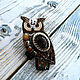'Mistress of the old forest ' owl brooch. Brooches. marina-tatarina. Online shopping on My Livemaster.  Фото №2
